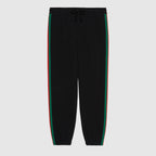 GUC The North Face x Gucci Web print cotton jogging bottoms - Styledistrict
