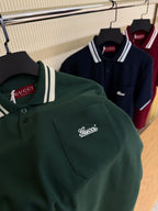 Green Logo-Embroidered Piqué Polo