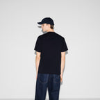 Printed Cotton Jersey Navy T-shirt