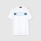 Printed Cotton Jersey White T-shirt