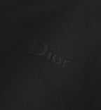 Relaxed fit Black T-shirt with Logo Embroidery