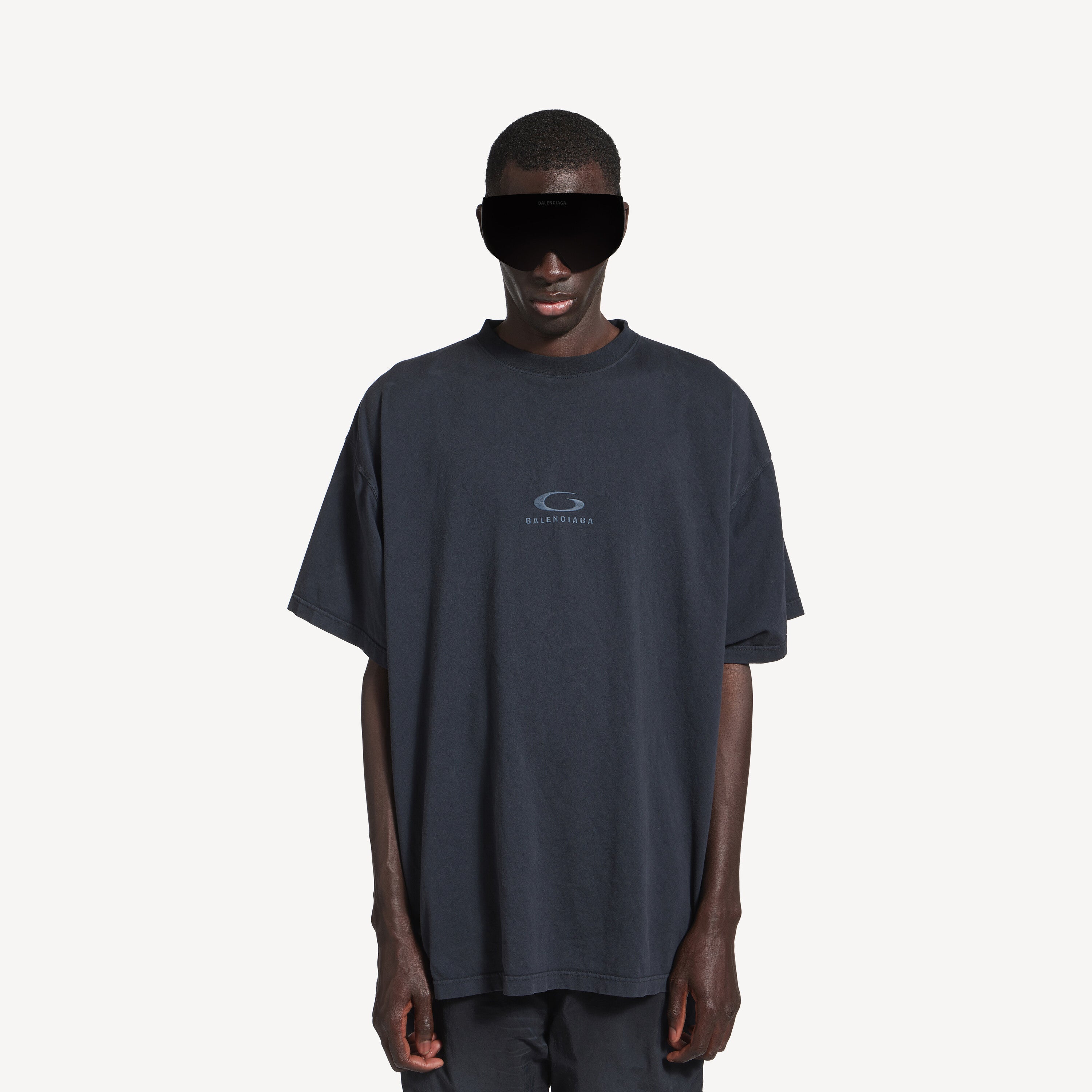 LOOP SPORTS ICON BLACK FADED OVERSIZE T-SHIRT