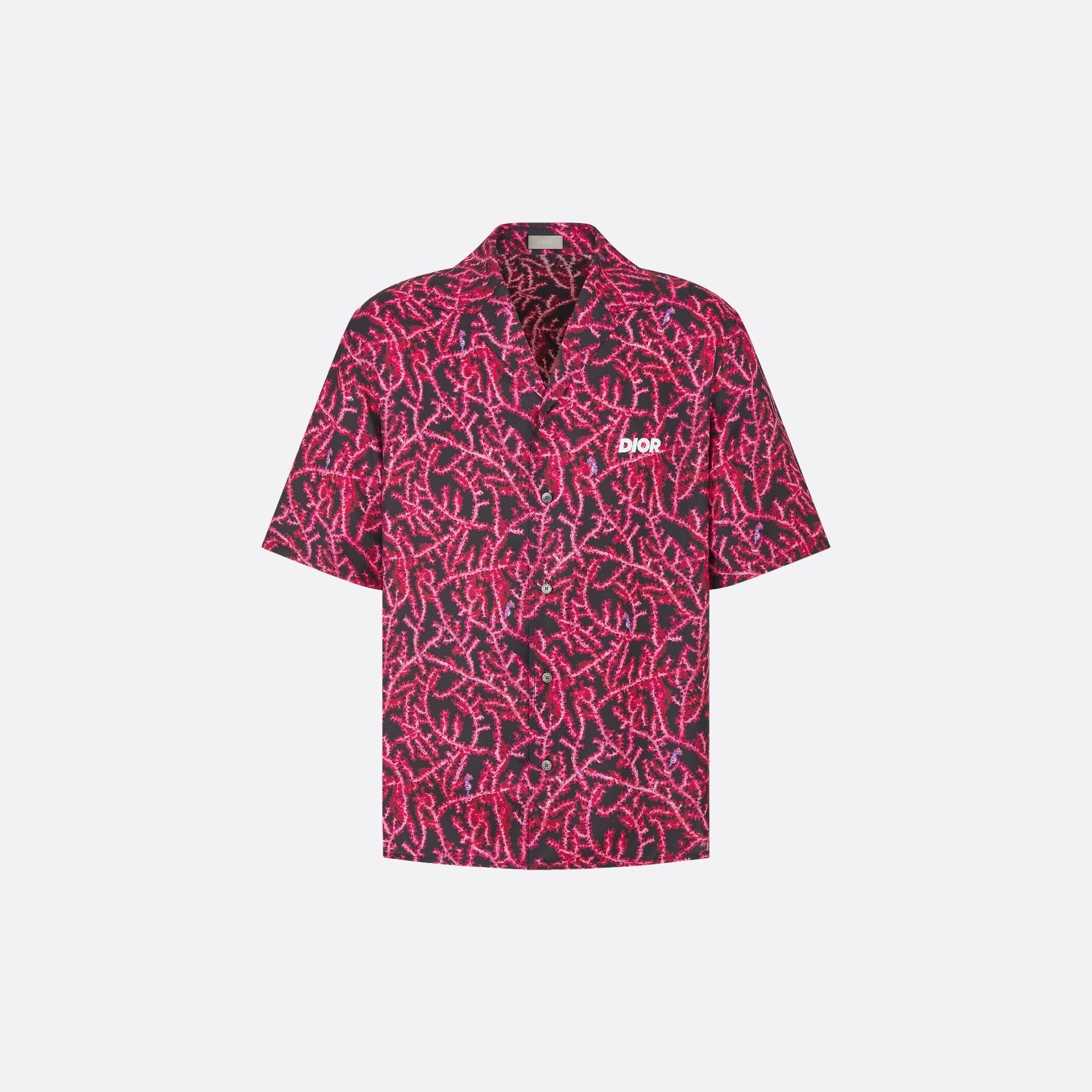 Black and Red Allover Coral Motiff Set