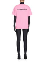Distressed Effect Pink Oversize T-shirt