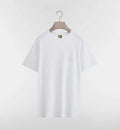 Relaxed fit White T-shirt with Logo Embroidery