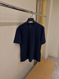 Navy Blue T-shirt with Ff Jacquard