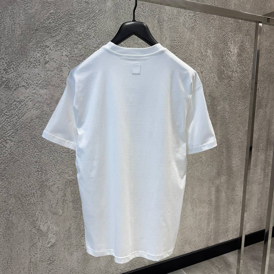 Silk Blend White T-shirt