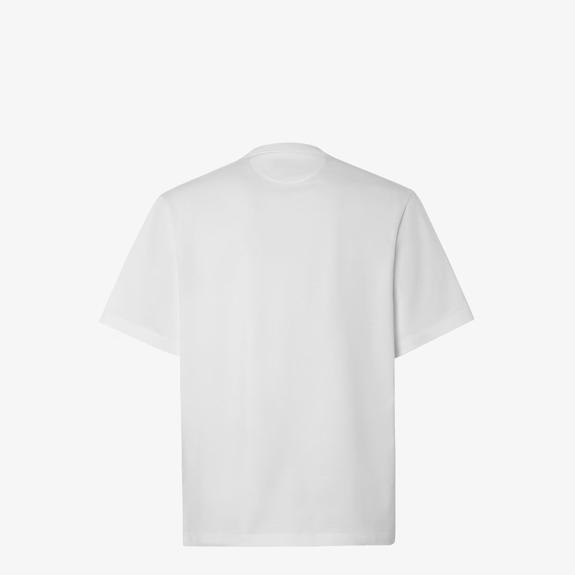 White Jersey Zip-Pocket T-shirt