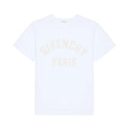 White Cotton T-shirt with Embroidery