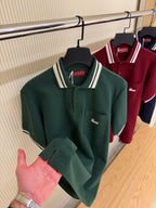 Green Logo-Embroidered Piqué Polo