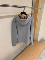 Grey Cotton Zip-up Sweatshirt