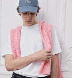 Relaxed fit White T-shirt with Logo Embroidery