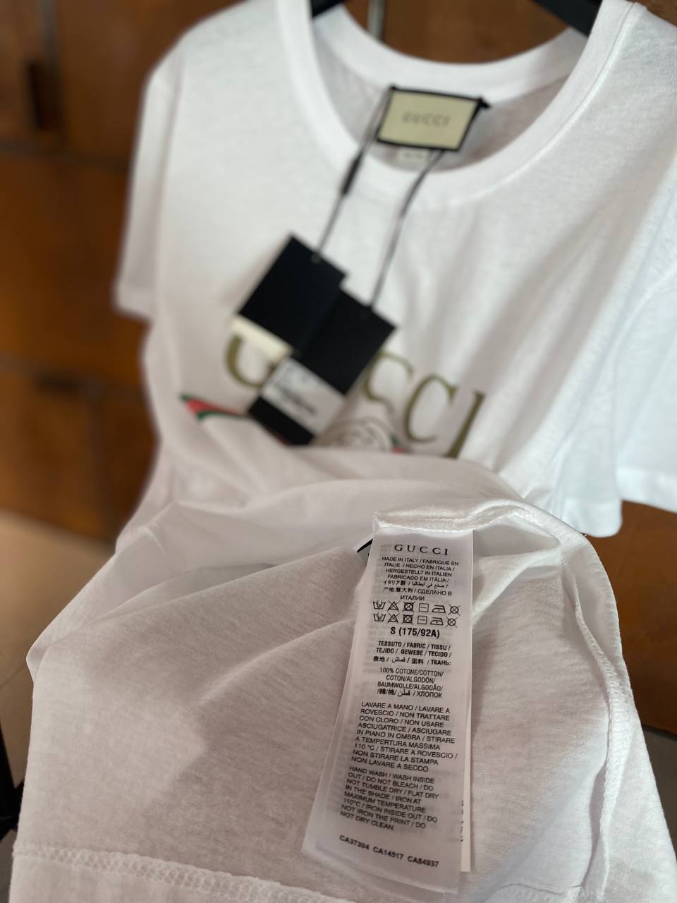 Washed White Cotton T-shirt