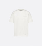 White Distressed-Effect Cotton Jersey T-shirt