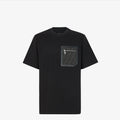 Black Jersey Zip-Pocket T-shirt