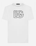 White Cotton T-shirt with DG Patch