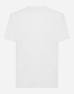 White Cotton T-shirt with DG Patch