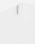 White Cotton T-shirt with DG Patch