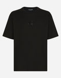 Rhinestones-detailed DG Patch Black T-shirt