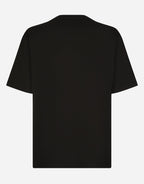 Rhinestones-detailed DG Patch Black T-shirt