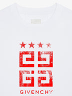 4G Stars White Cotton T-shirt