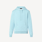 Light Blue Gradient Cotton Hoodie