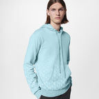 Light Blue Gradient Cotton Hoodie
