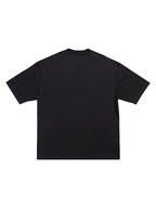 Mirror Print Black Oversize T-shirt