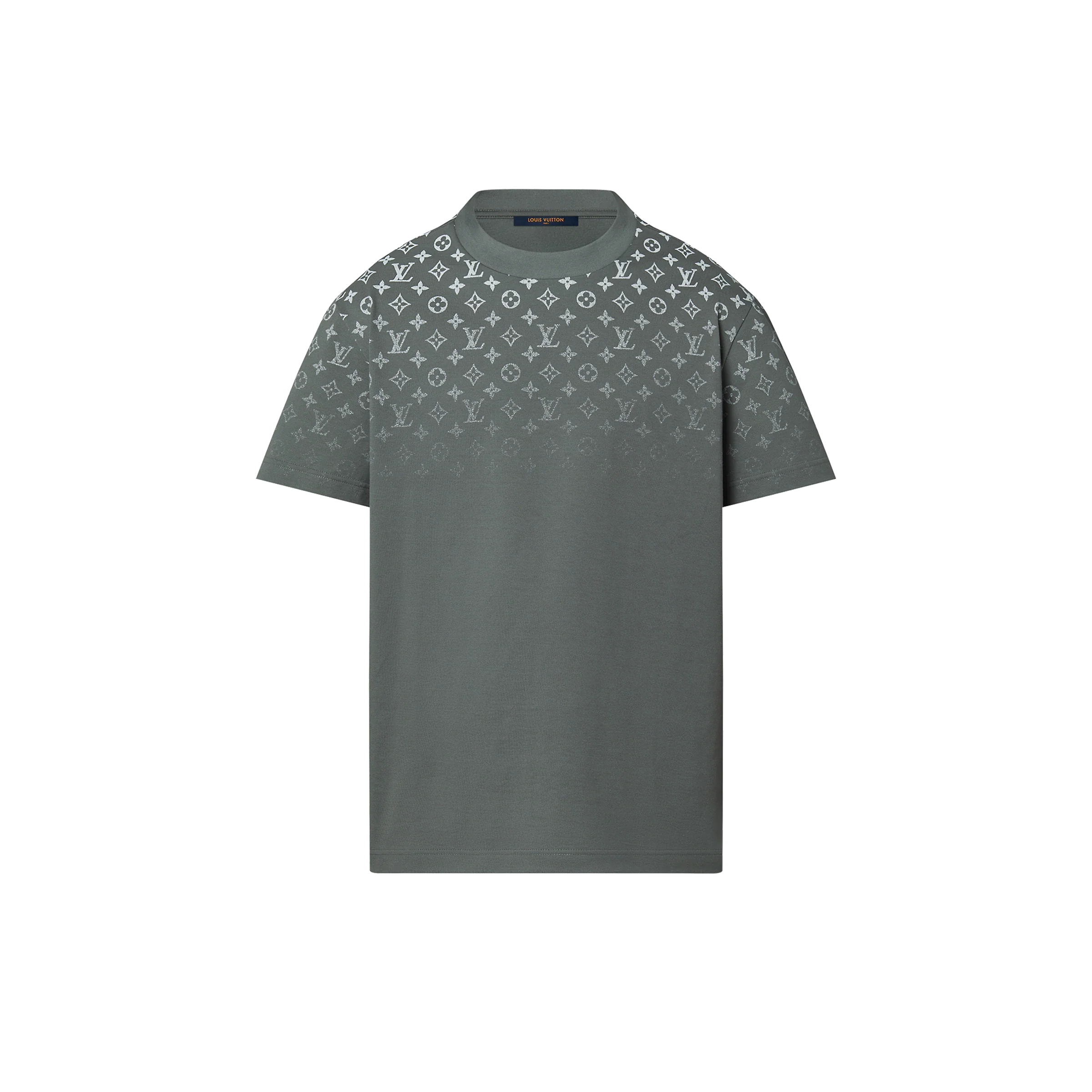 Gradient Grey Cotton T-shirt