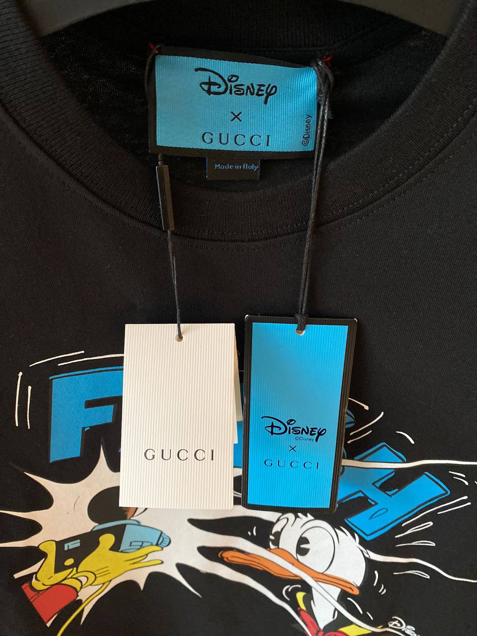 Disney Donald Duck Flash Oversize Black T-shirt