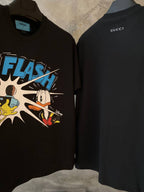 Disney Donald Duck Flash Oversize Black T-shirt