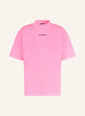 Distressed Effect Pink Oversize T-shirt