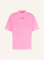 Distressed Effect Pink Oversize T-shirt