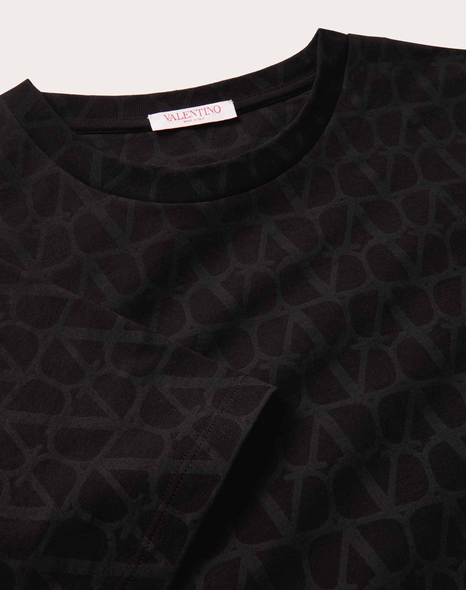 Cotton T-shirt with Toile Iconographe Print