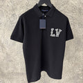 LV Monogram Black Poloshirt