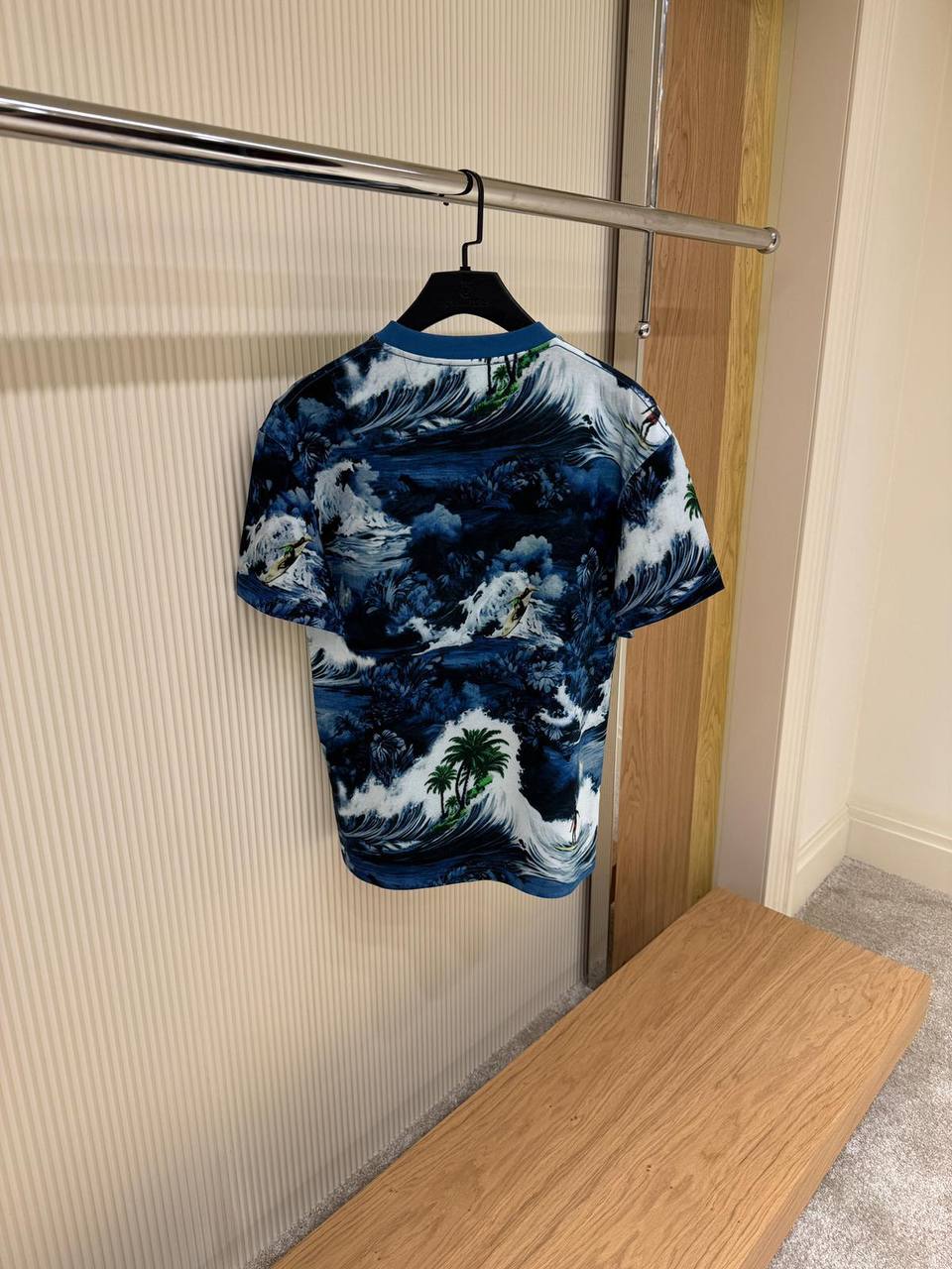 LV Surf Allover Print Blue T-shirt