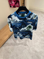 LV Surf Allover Print Blue T-shirt