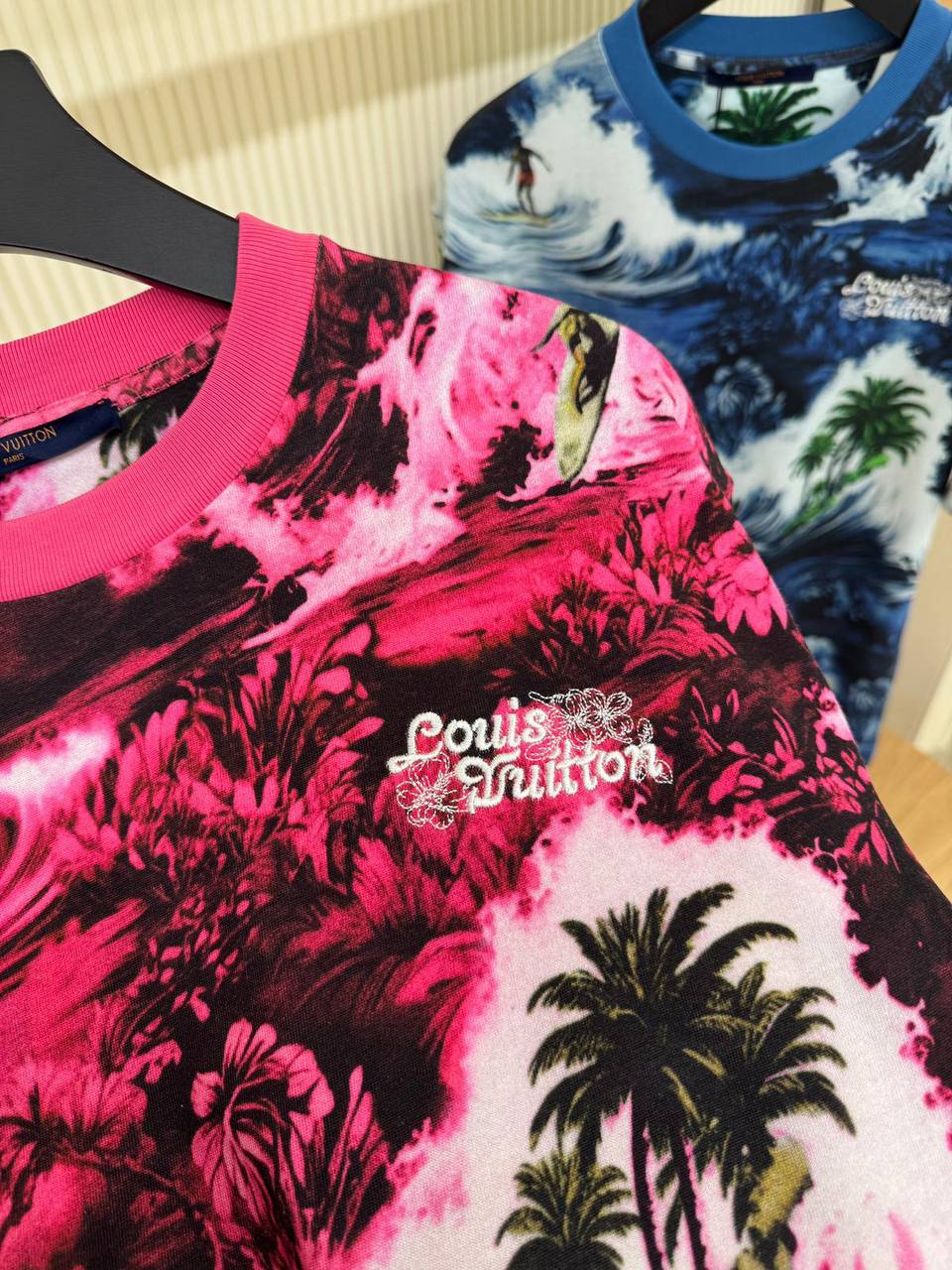 LV Surf Allover Print Red T-shirt