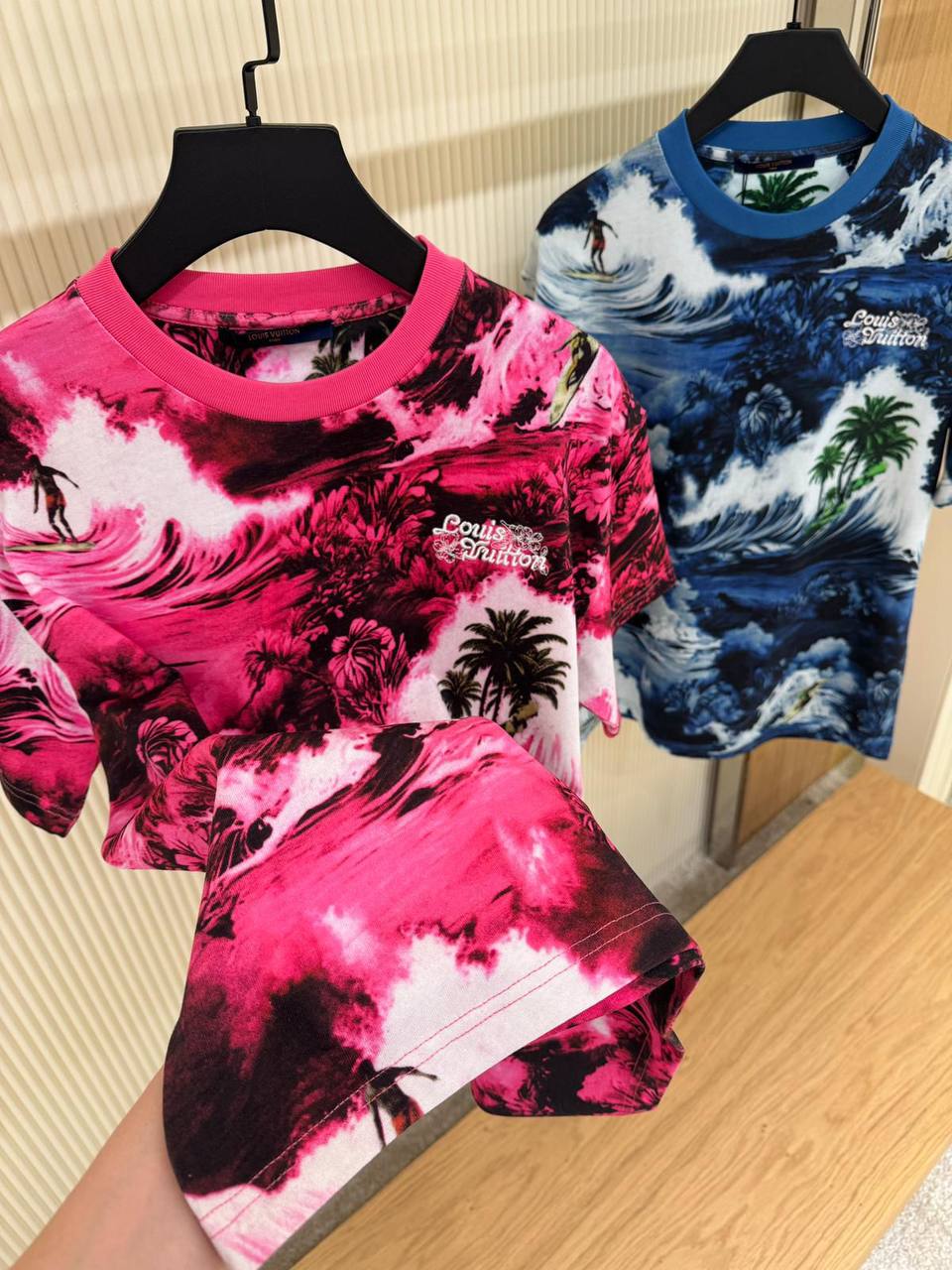 LV Surf Allover Print Red T-shirt