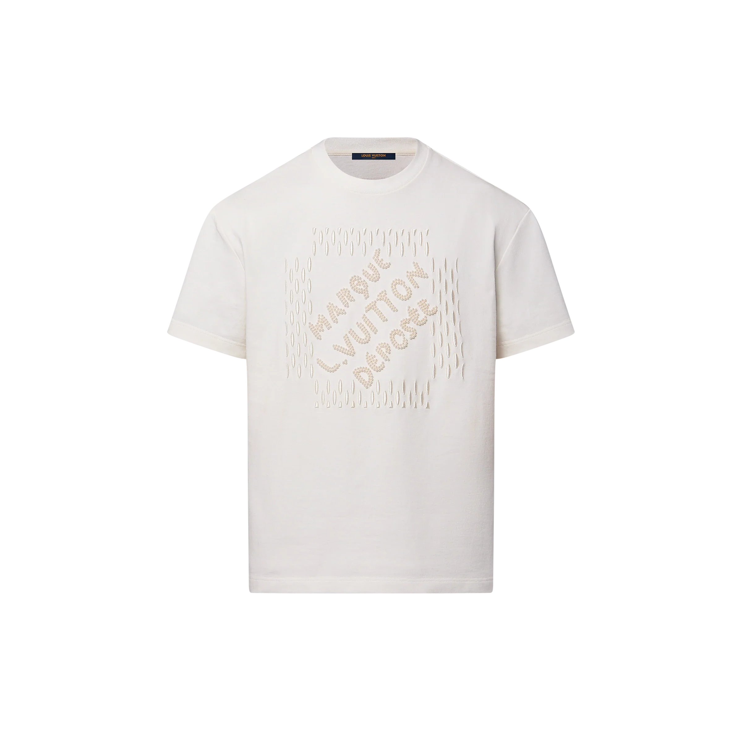 Embroidered Signature Cotton T-Shirt