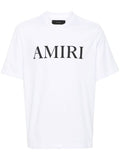 Logo Print White Cotton T-shirt