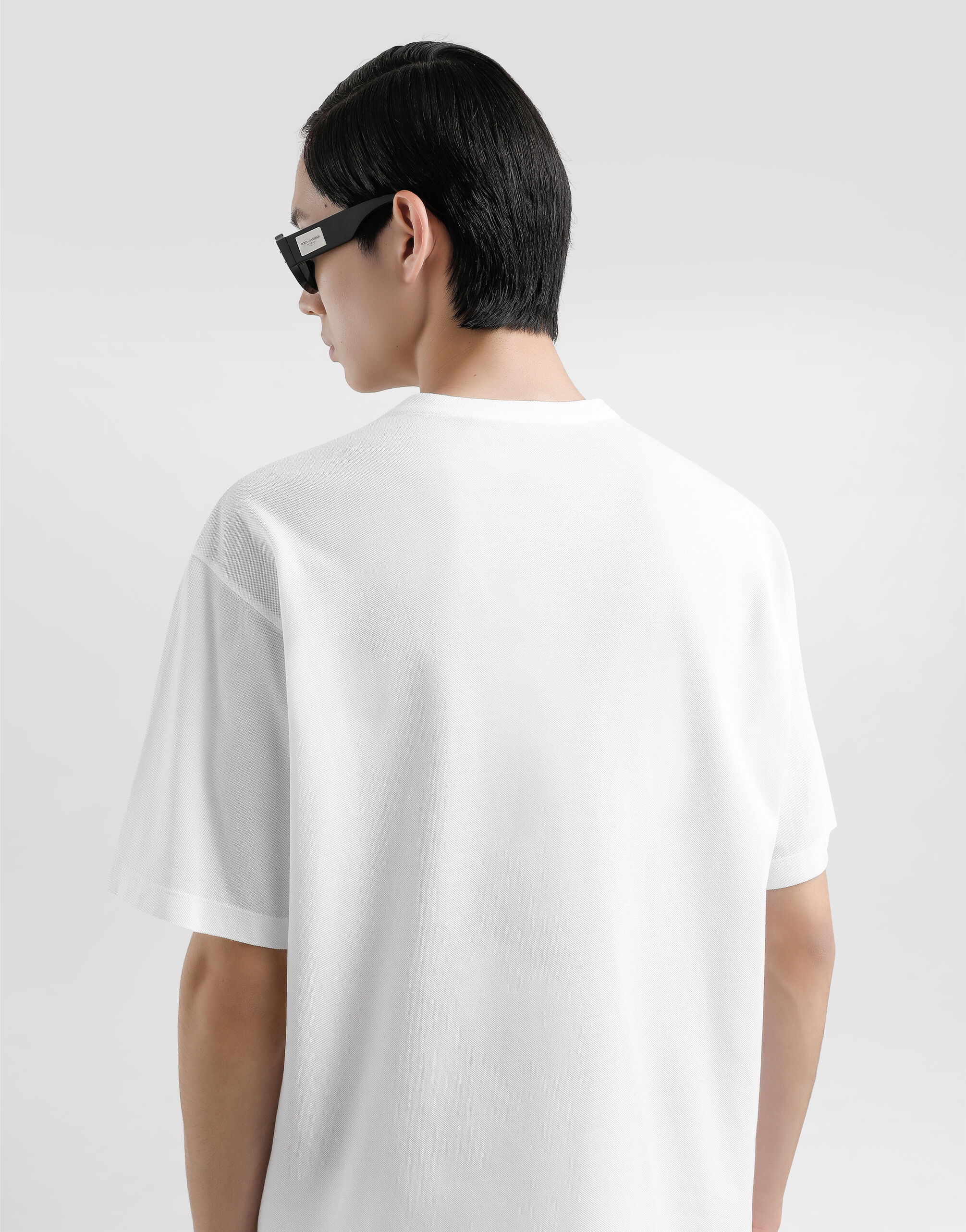 White Cotton T-shirt with Tag