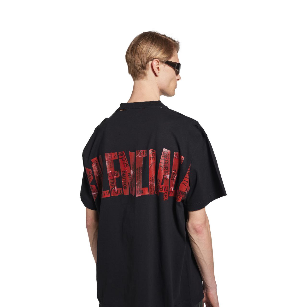 Security Tape Black Oversize T-shirt