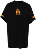 Burning Unity Men’s Black Oversized T-shirt