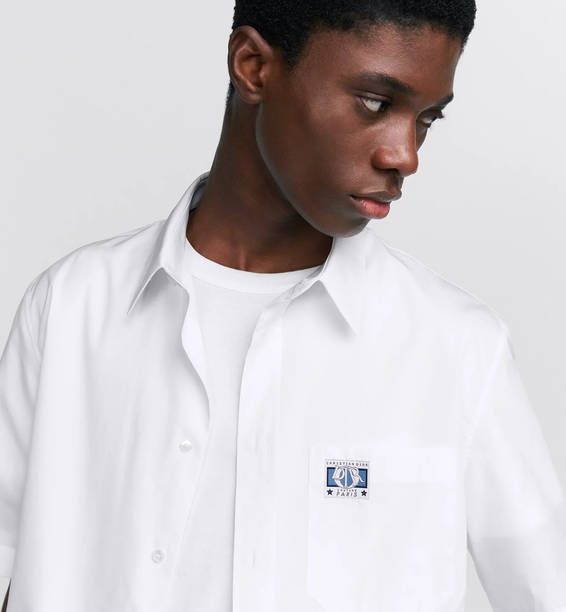 Charm Short Sleeved White Shirt