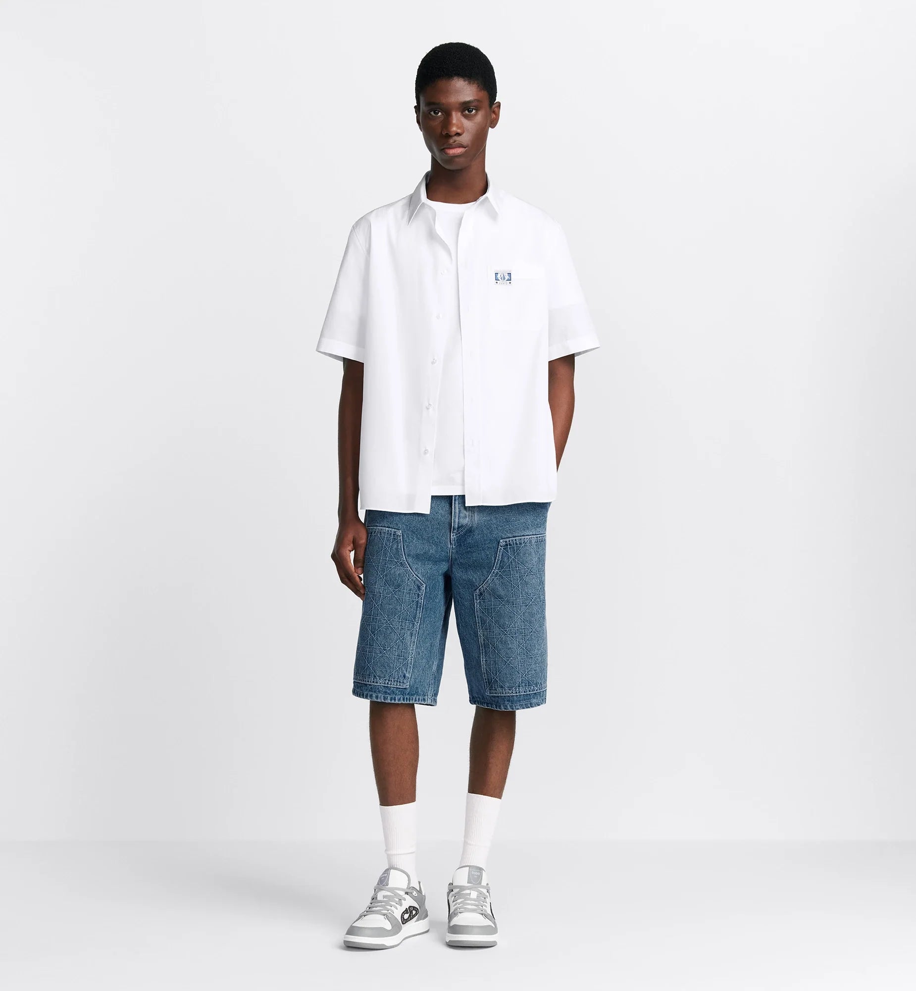 Charm Short Sleeved White Shirt