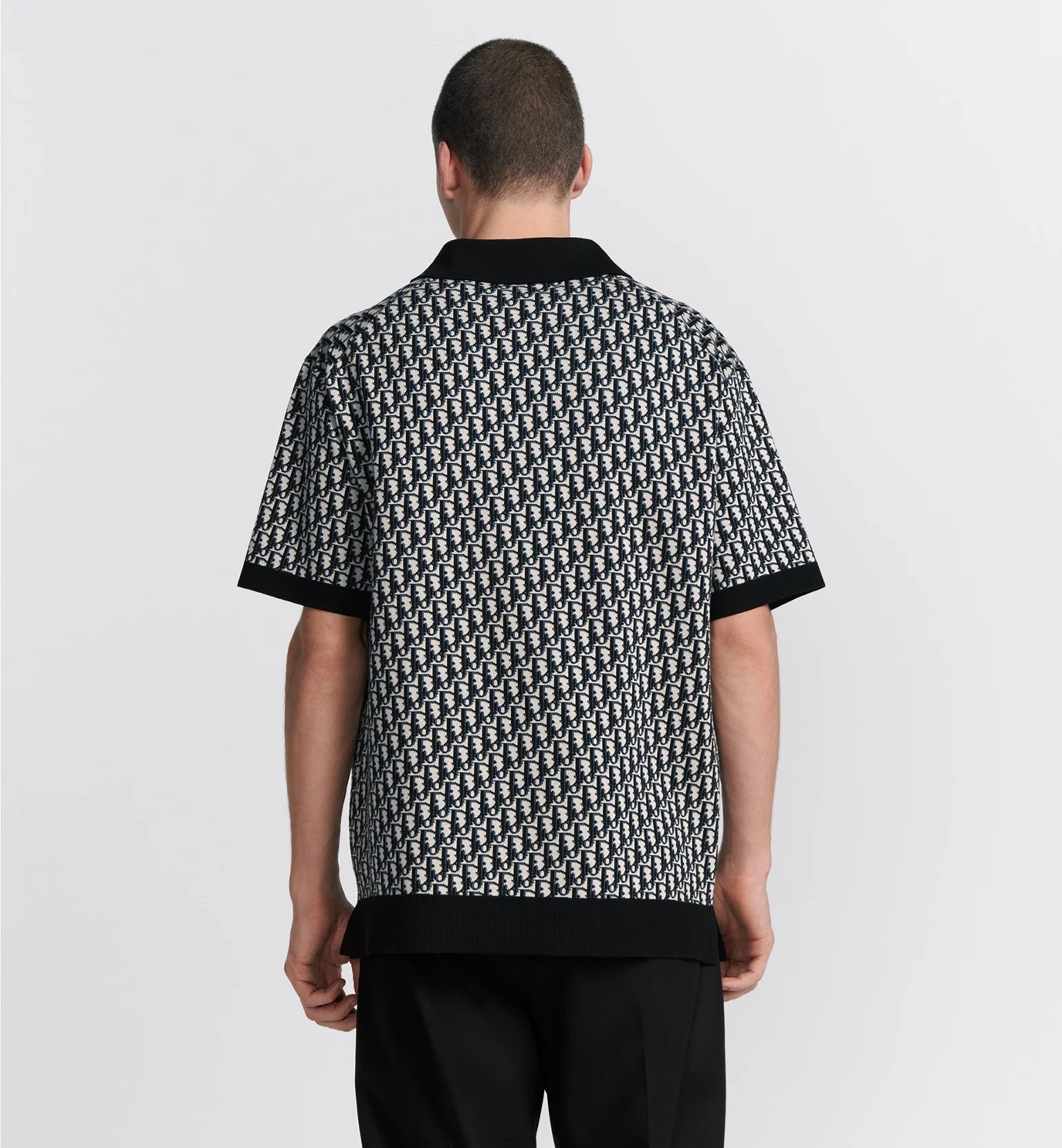 Oblique Black Polo Shirt