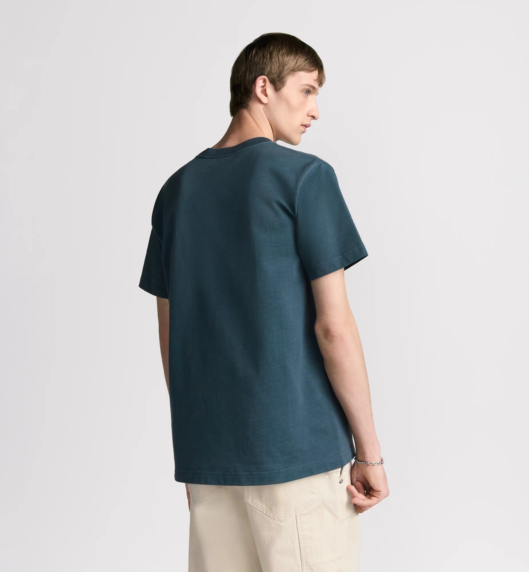 Charm Relaxed Fit Blue T-shirt