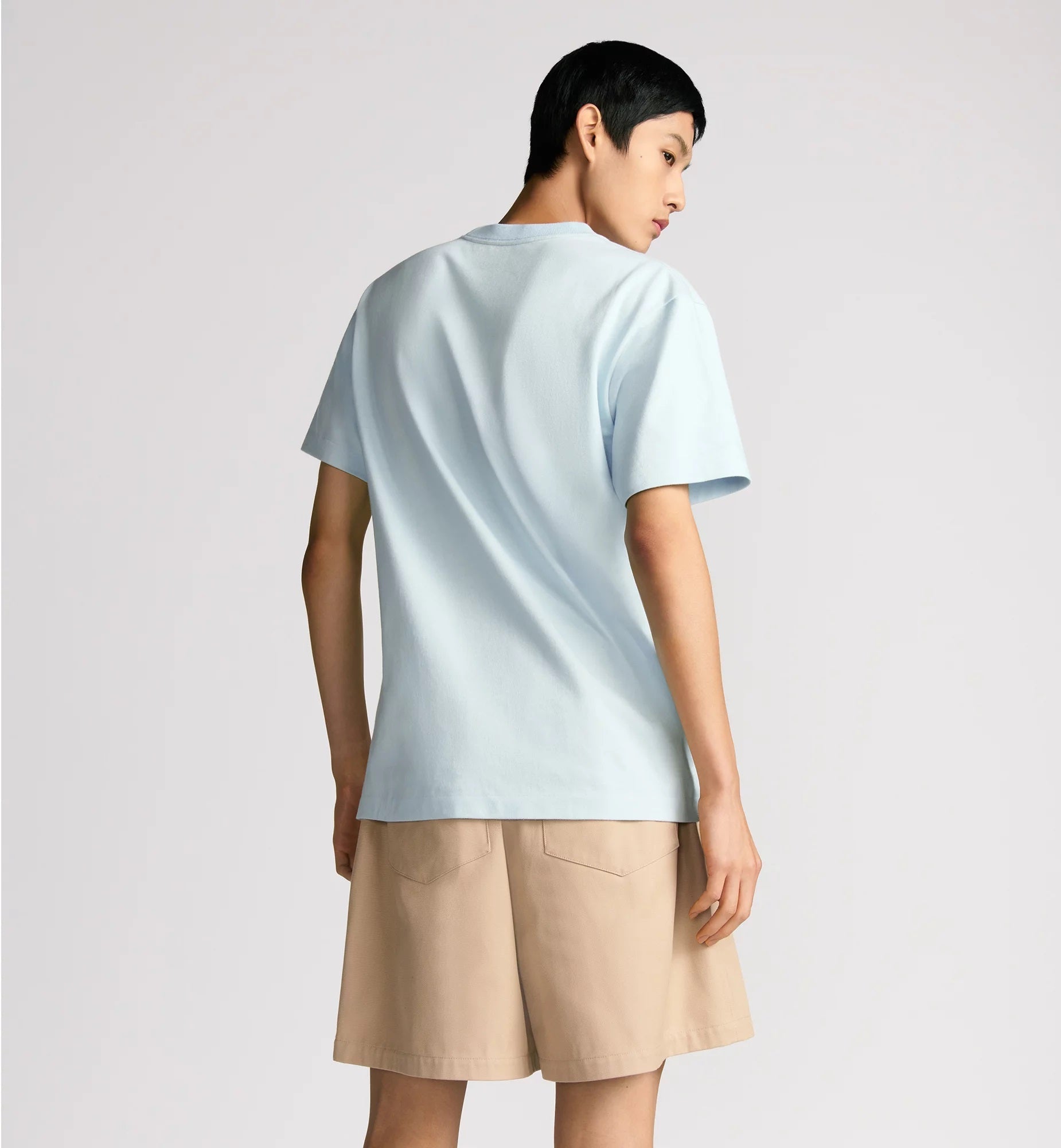 Hylton Nel Embroidered Blue T-shirt