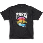Paris Tropical Logo Black T-shirt